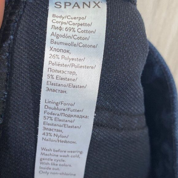 Spanx | Jean-Ish Legging In Denim Leopard Medium - Picture 7 of 8